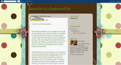 Desktop Screenshot of chroniclesofahaphazardlife.blogspot.com