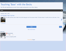 Tablet Screenshot of chrisandamandabeck.blogspot.com