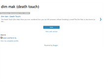 Tablet Screenshot of dimmakdeathtouch.blogspot.com