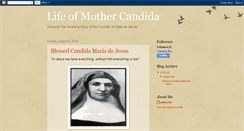 Desktop Screenshot of lifeofmothercandida.blogspot.com