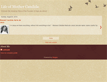 Tablet Screenshot of lifeofmothercandida.blogspot.com