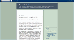 Desktop Screenshot of censusindianews.blogspot.com