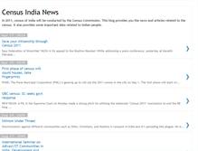 Tablet Screenshot of censusindianews.blogspot.com