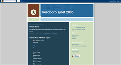 Desktop Screenshot of koroborosport2005.blogspot.com