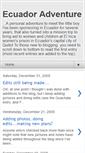 Mobile Screenshot of ecuador-adventure.blogspot.com