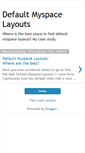 Mobile Screenshot of myspacedefaultlayouts.blogspot.com