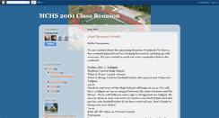 Desktop Screenshot of mchs2001reunion.blogspot.com