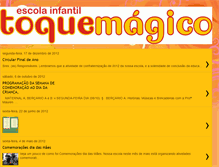 Tablet Screenshot of escolainfantiltoquemagico2011.blogspot.com