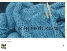 Tablet Screenshot of hollymarieknits.blogspot.com