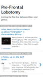 Mobile Screenshot of prefrontallobotomy.blogspot.com