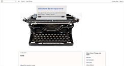 Desktop Screenshot of channelzeroprose.blogspot.com