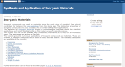 Desktop Screenshot of inorganic-materials.blogspot.com