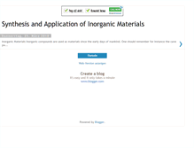 Tablet Screenshot of inorganic-materials.blogspot.com