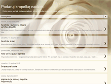 Tablet Screenshot of podarujkropelkenadziei.blogspot.com