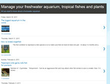 Tablet Screenshot of freshwater-aquarium-passion.blogspot.com