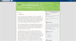 Desktop Screenshot of homonymhymnal.blogspot.com