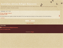 Tablet Screenshot of africanrefugeeresources.blogspot.com