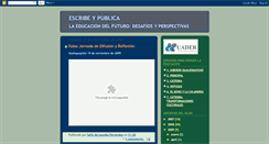 Desktop Screenshot of educacionfuturoescribepublica.blogspot.com