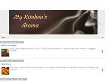 Tablet Screenshot of mykitchenaroma.blogspot.com