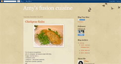 Desktop Screenshot of amysfusioncuisine.blogspot.com