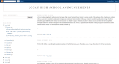 Desktop Screenshot of loganhighschoolannouncements.blogspot.com