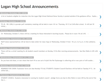 Tablet Screenshot of loganhighschoolannouncements.blogspot.com