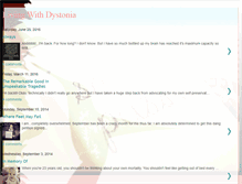 Tablet Screenshot of lifewithdystonia.blogspot.com