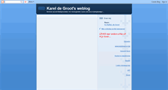 Desktop Screenshot of kareldegroot.blogspot.com
