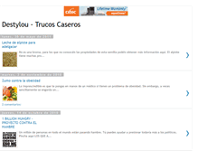 Tablet Screenshot of destylou-trucos-caseros.blogspot.com