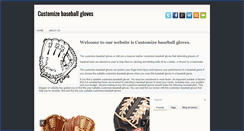 Desktop Screenshot of customizebaseballgloves.blogspot.com