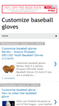 Mobile Screenshot of customizebaseballgloves.blogspot.com
