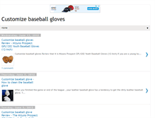 Tablet Screenshot of customizebaseballgloves.blogspot.com