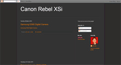 Desktop Screenshot of canon-rebel-xsi-kit.blogspot.com