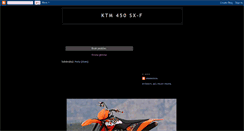 Desktop Screenshot of ktm450sx-f.blogspot.com