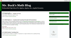 Desktop Screenshot of mrbuckmath.blogspot.com