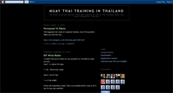 Desktop Screenshot of muaythaitrainingthailand.blogspot.com