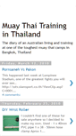 Mobile Screenshot of muaythaitrainingthailand.blogspot.com