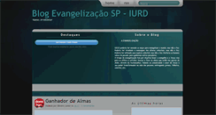 Desktop Screenshot of evangelizacaouniversalsp.blogspot.com