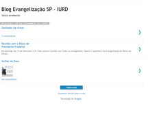 Tablet Screenshot of evangelizacaouniversalsp.blogspot.com