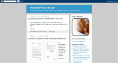 Desktop Screenshot of noalcierredeloscap.blogspot.com