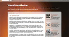Desktop Screenshot of internetgamesreview.blogspot.com