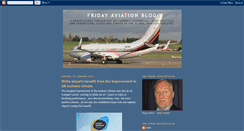 Desktop Screenshot of fridayaviationblog.blogspot.com