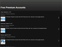 Tablet Screenshot of premium4free4you.blogspot.com