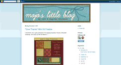 Desktop Screenshot of mojoslittleblog.blogspot.com