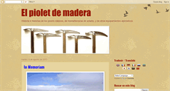 Desktop Screenshot of elpioletdemadera.blogspot.com