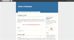 Desktop Screenshot of dadosemetadados.blogspot.com