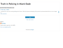 Tablet Screenshot of policingmiamidade.blogspot.com