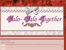 Tablet Screenshot of halohalotogether.blogspot.com