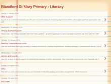 Tablet Screenshot of blandfordstmary-literacy.blogspot.com