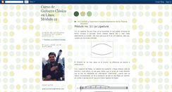 Desktop Screenshot of cursodeguitarraclasicaenlineamodulo11.blogspot.com